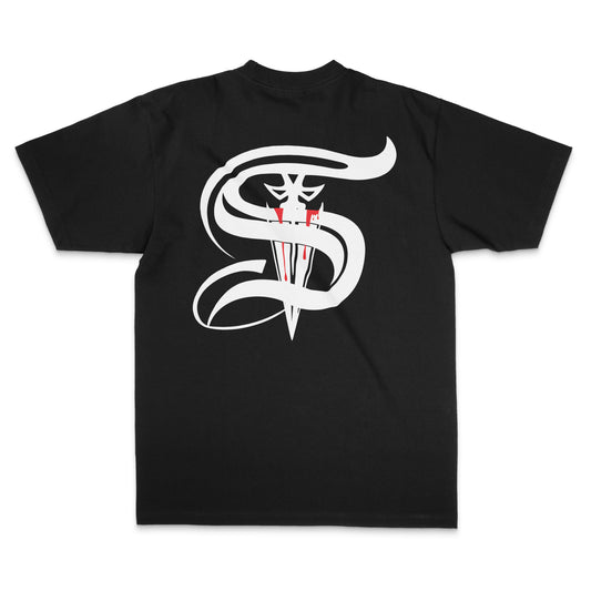 Sangre Taina Lanza Logo - Heavyweight drop shoulder t-shirt